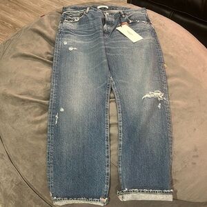 Moussy Jeans. Loews Straight. 110 blue. 100% Cotton. NWT  Inseam is 30